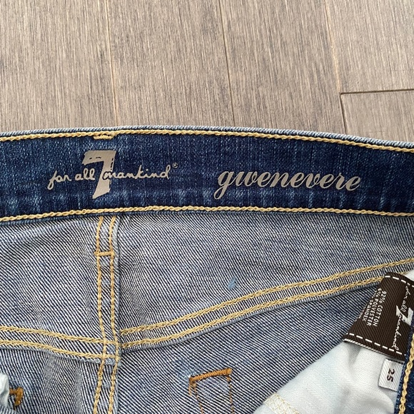 7 For All Mankind Gwenevere High Rise Skinny Jeans - Picture 5 of 9